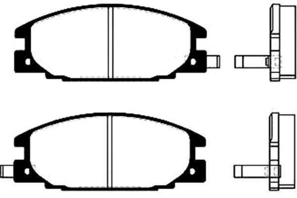 KAVO PARTS Комплект тормозных колодок, дисковый тормоз BP-3500